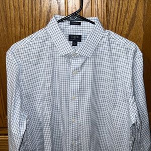 Men’s J. Crew Thompson Flex Wrinkle Free Dress Shirt, Size L 16-16.5